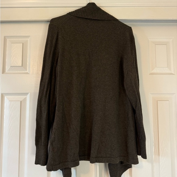 Lands’ End Open Flow Wool Blend Cardigan - Picture 2 of 8